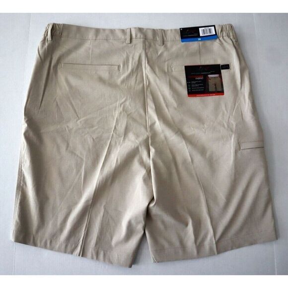Greg Norman G7S23XDH696B Men's Sz 38 Taupe Performance Stretch Golf Shorts - Picture 2 of 7